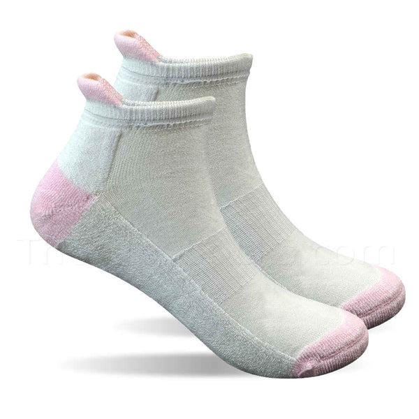 Women's Perfect Hospital Low Ankle Socks. Bamboo Socks with Silicon Grip Soles