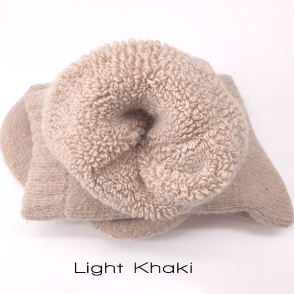 Light Khaki Super Thick Merino Wool Socks 