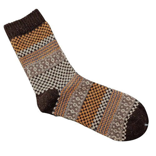 Angora Cashmere Blend Socks Coffee