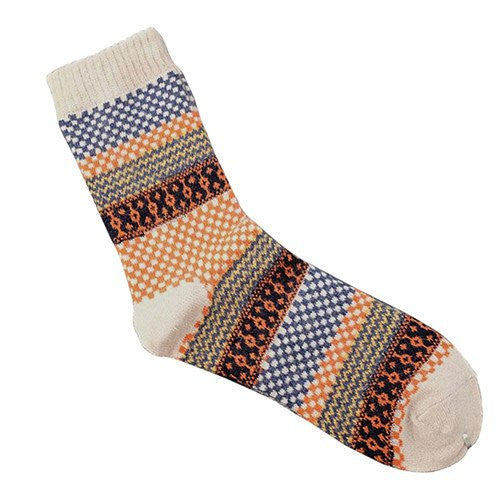 Angora Cashmere Blend Socks Cream