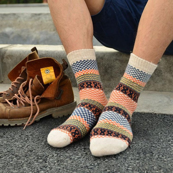 wearing Angora Cashmere Blend Socks