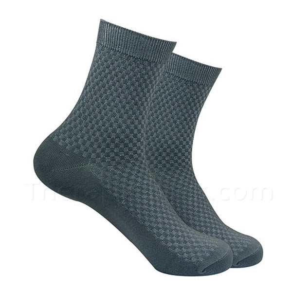 Green Grey Bamboo Fiber Socks for Men