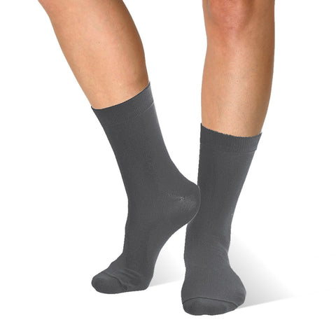 Far infrared Circulation Crew Socks in Dark Gray