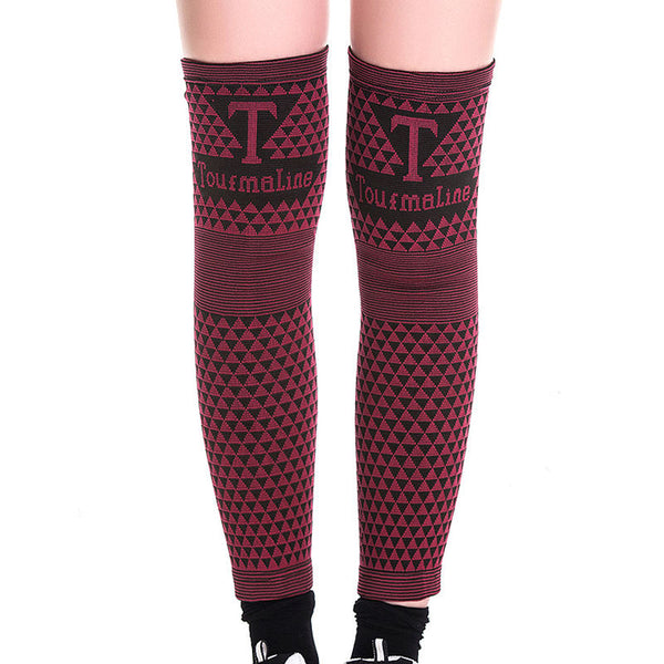 Front View Far Infrared Tourmaline Full Leg Supports