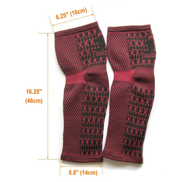 Measurements Far Infrared Tourmaline Full Leg Supports