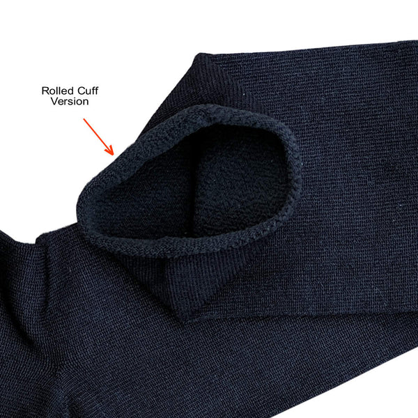 Far Infrared Circulation Knee Socks - Close Up Rolled Cuff