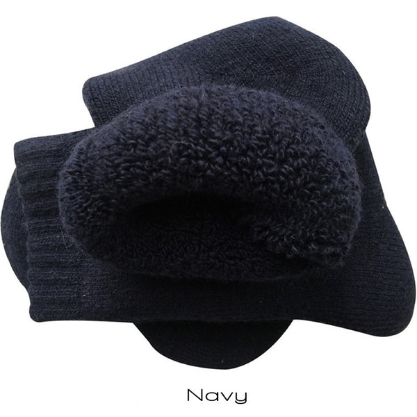 Navy Super Thick Merino Wool Blend Socks