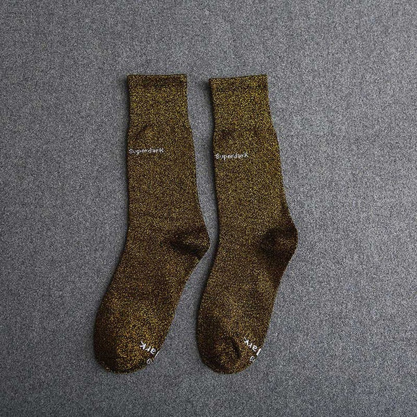 Buy Black Orange Cotton Crew Socks Size Medium Large