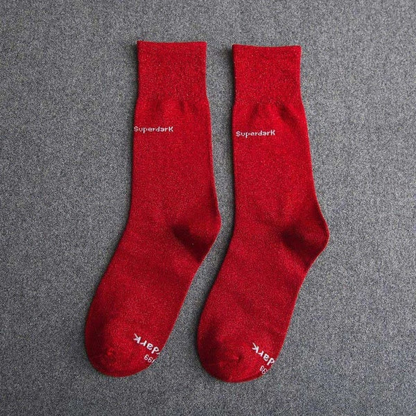 Buy Great Red Cotton Crew Socks Size Medium Large
