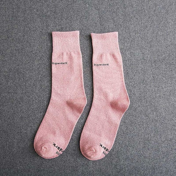 Buy Pink Cotton Crew Socks Size Medium Large