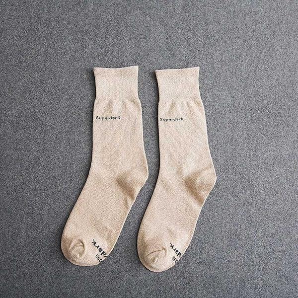 Buy Rice Colored Cotton Crew Socks Size Medium Large