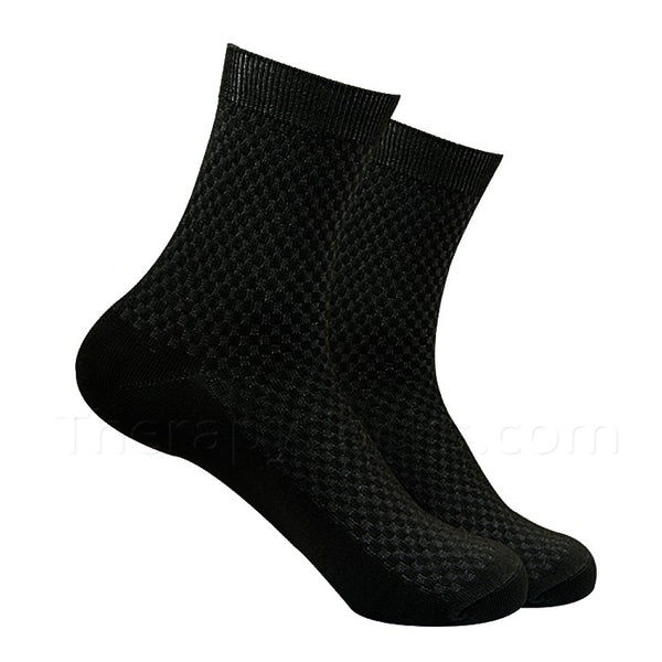 Black Bamboo Fiber Socks for Men