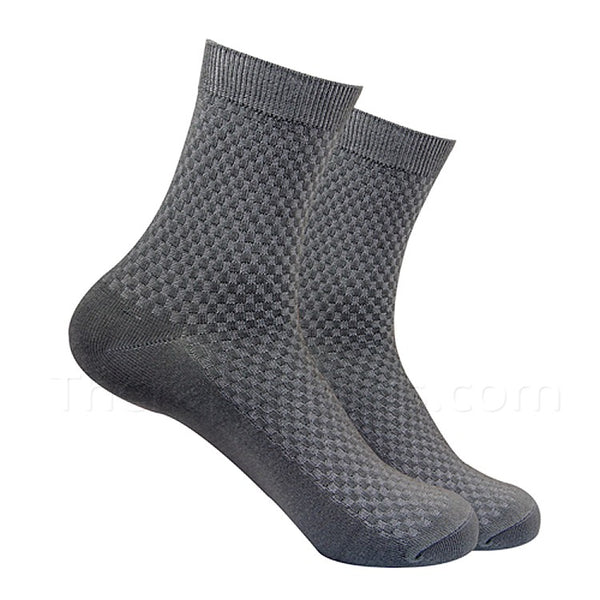 Dark Grey Bamboo Fiber Socks for Men
