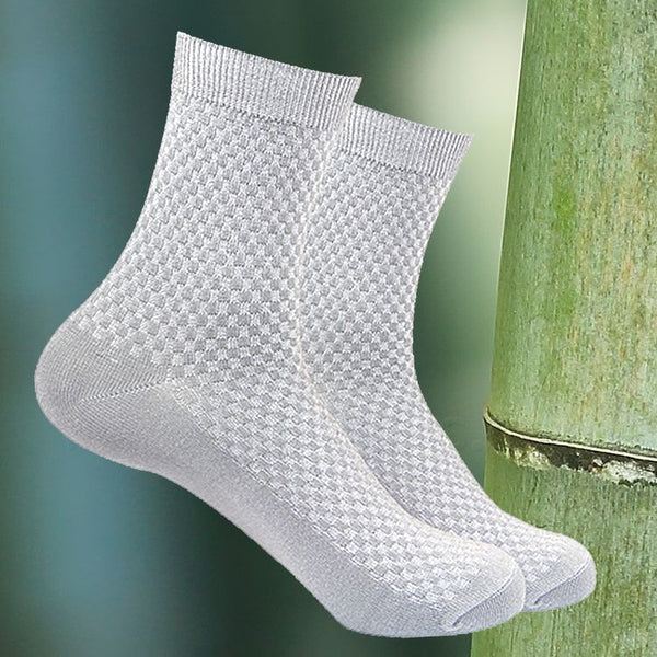 Light Grey Men's Bamboo Business Socks
