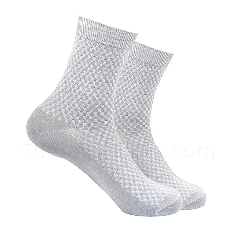 Light Grey Bamboo Fiber Socks for Men