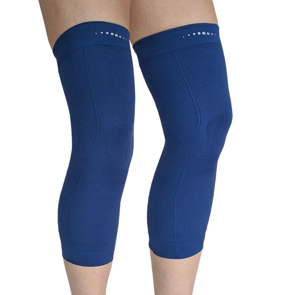 Pair of Far Infrared therapeutic Circulation Knee Bands in Navy Blue