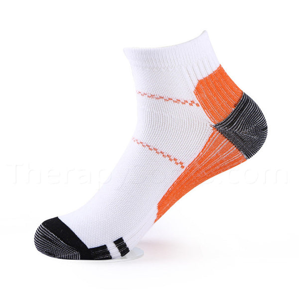 Compression Ankle Socks for Plantar Fasciitis - Orange