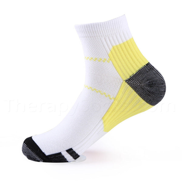 Buy Compression Ankle Socks for Plantar Fasciitis - Yellow