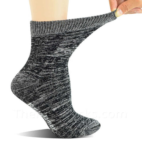 Bamboo Non-Binding Diabetic Quarter Ankle Socks for Women