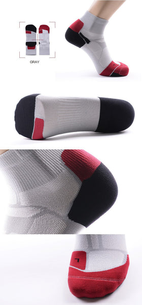 Views of Gray CoolMax Compression Sports Socks