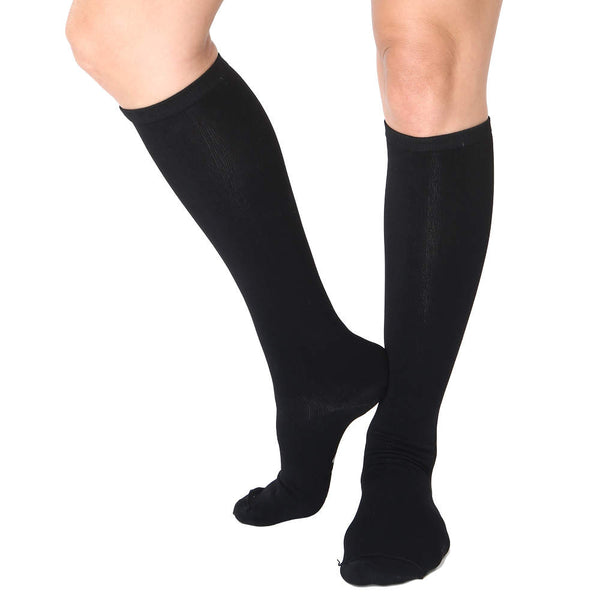 Far Infrared Circulation Knee Socks in Black