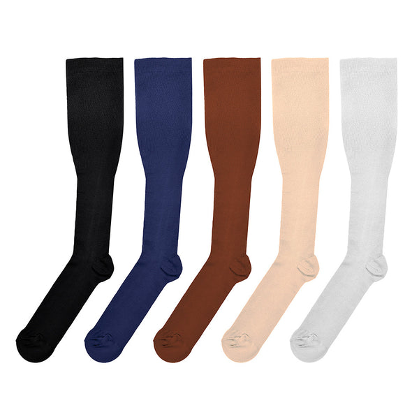 Five Colors Unisex Knee High Compression Socks