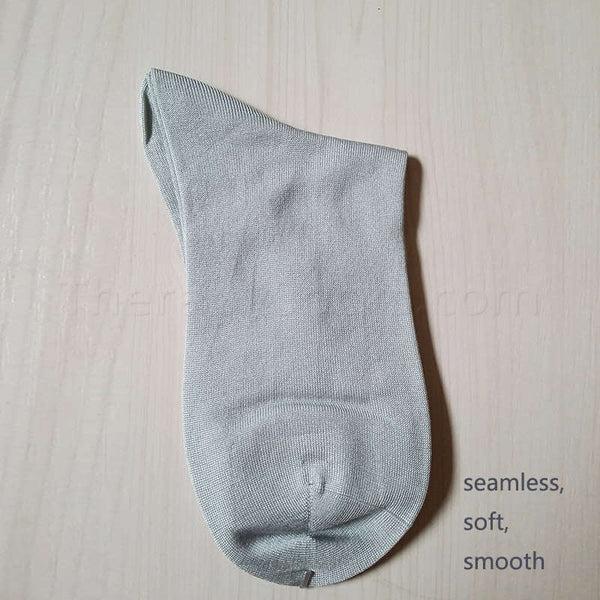 Genuine Silk Ankle Socks for Men - Seamless