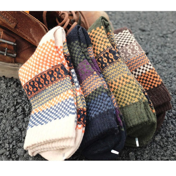 Angora Cashmere Blend Socks Showing Colors