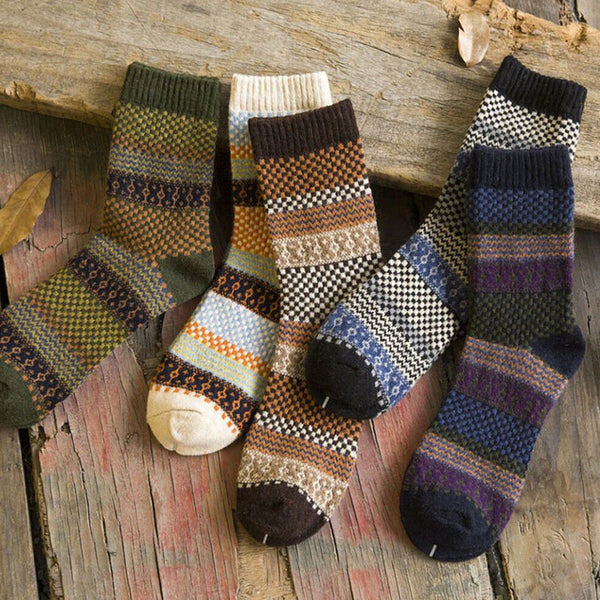 Five Colors Angora Cashmere Blend Socks 
