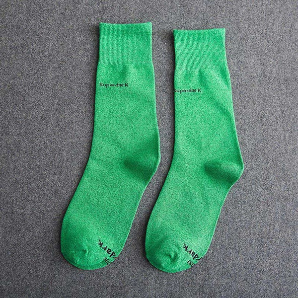 Buy Light Green Cotton Crew Socks Size Medium Large